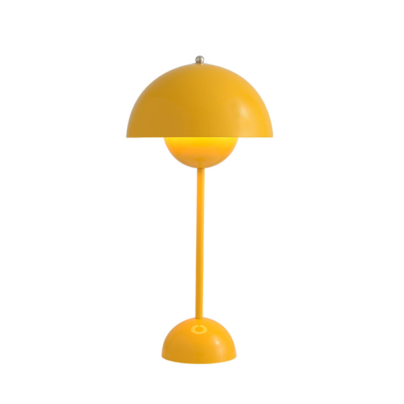 Modern Style Dome Night Table Lamp Metal 1-Light Nightstand Lamp