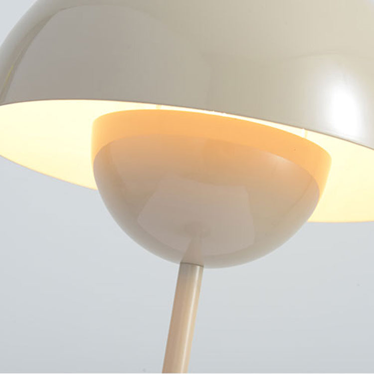Modern Style Dome Night Table Lamp Metal 1-Light Nightstand Lamp