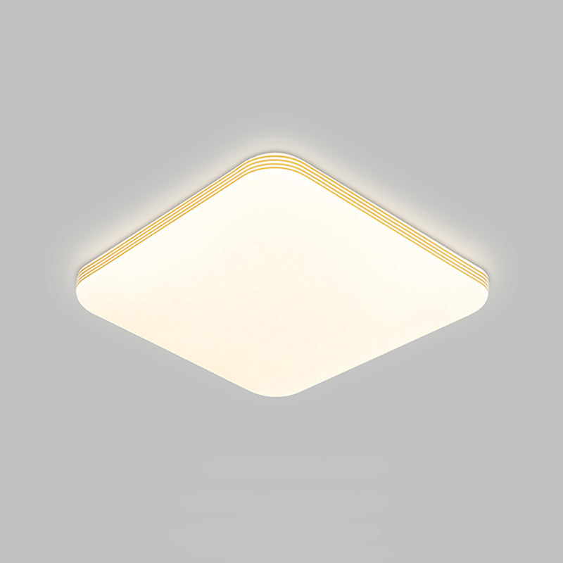 Geometry Shape LED Ceiling Lamp Modern Acrylic 1 Light Flush Mount for Living Room