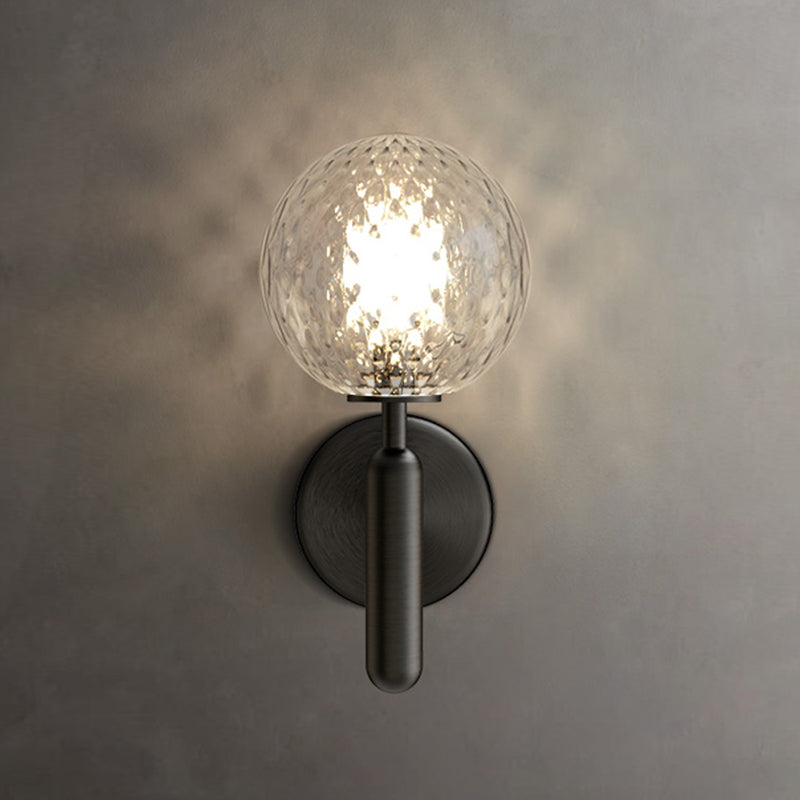 Luces de apliques de pared globales de estilo moderno 1 iluminación ligera de montaje en pared para dormitorio