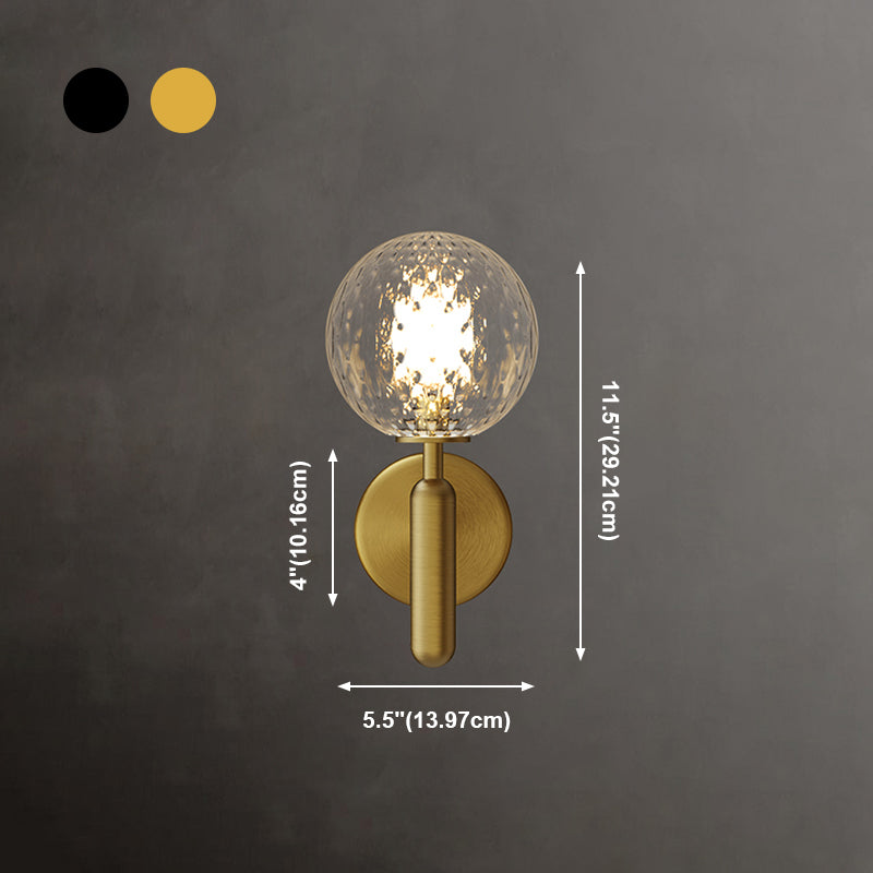 Luces de apliques de pared globales de estilo moderno 1 iluminación ligera de montaje en pared para dormitorio