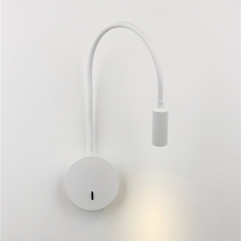 Contemporary Style Cylinder Wall Mounted Light Metal 1 Light Reading Wall Light