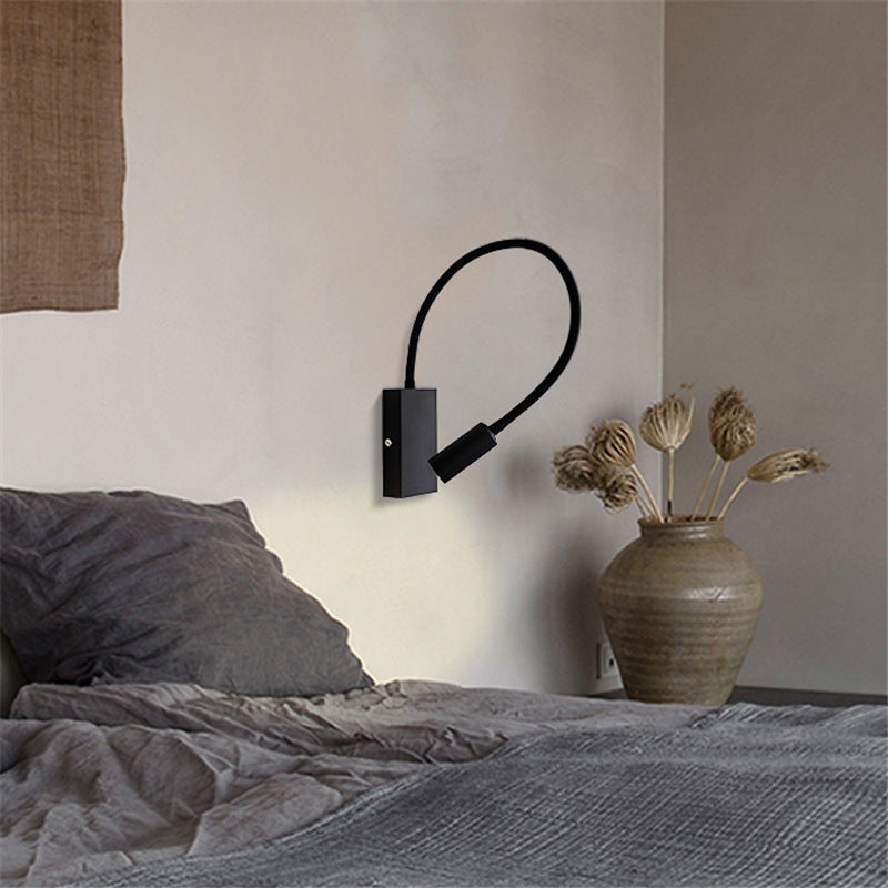 Contemporary Style Cylinder Wall Mounted Light Metal 1 Light Reading Wall Light