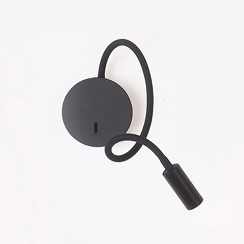 Contemporary Style Cylinder Wall Mounted Light Metal 1 Light Reading Wall Light