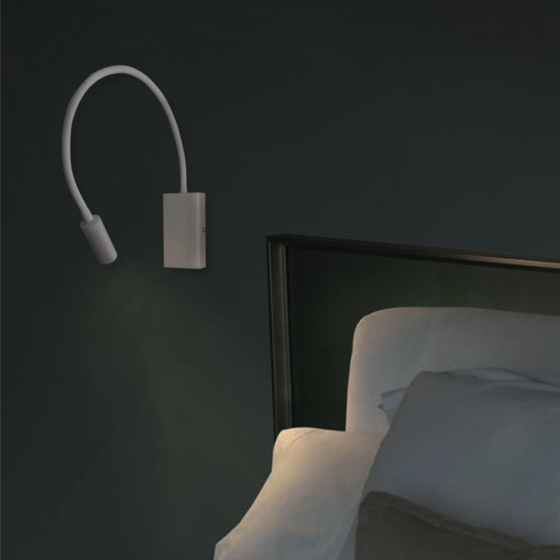 Contemporary Style Cylinder Wall Mounted Light Metal 1 Light Reading Wall Light