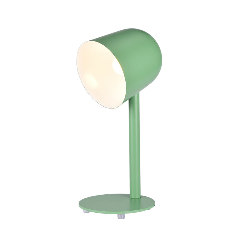 Modern Style Dome Night Table Lamp Metal 1-Light Nightstand Lamp