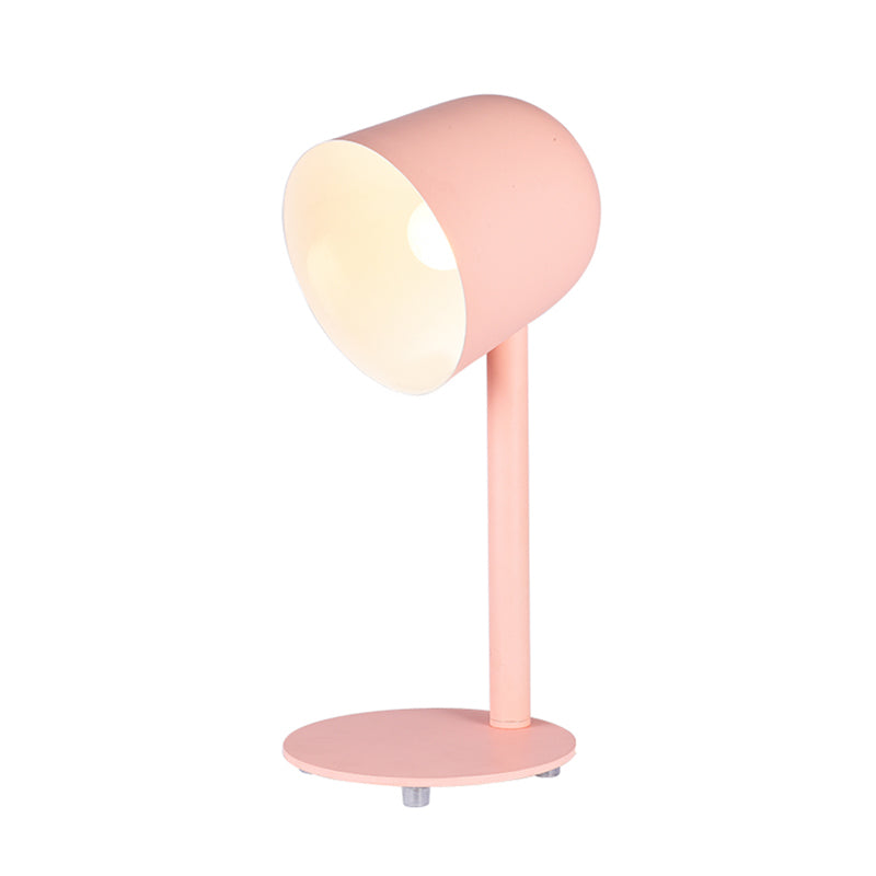 Modern Style Dome Night Table Lamp Metal 1-Light Nightstand Lamp