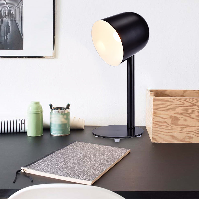 Modern Style Dome Night Table Lamp Metal 1-Light Nightstand Lamp