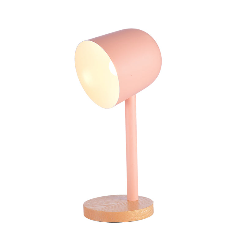 Modern Style Dome Night Table Lamp Metal 1-Light Nightstand Lamp