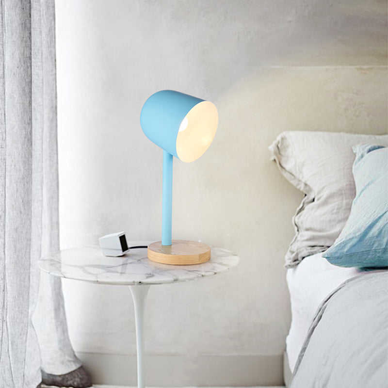 Modern Style Dome Night Table Lamp Metal 1-Light Nightstand Lamp