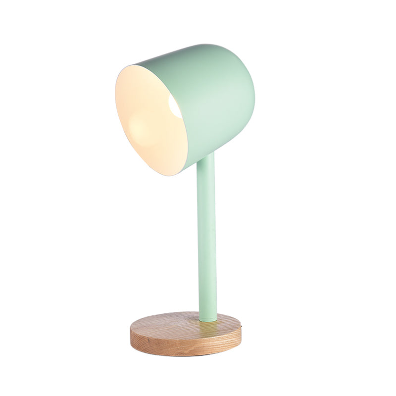 Modern Style Dome Night Table Lamp Metal 1-Light Nightstand Lamp