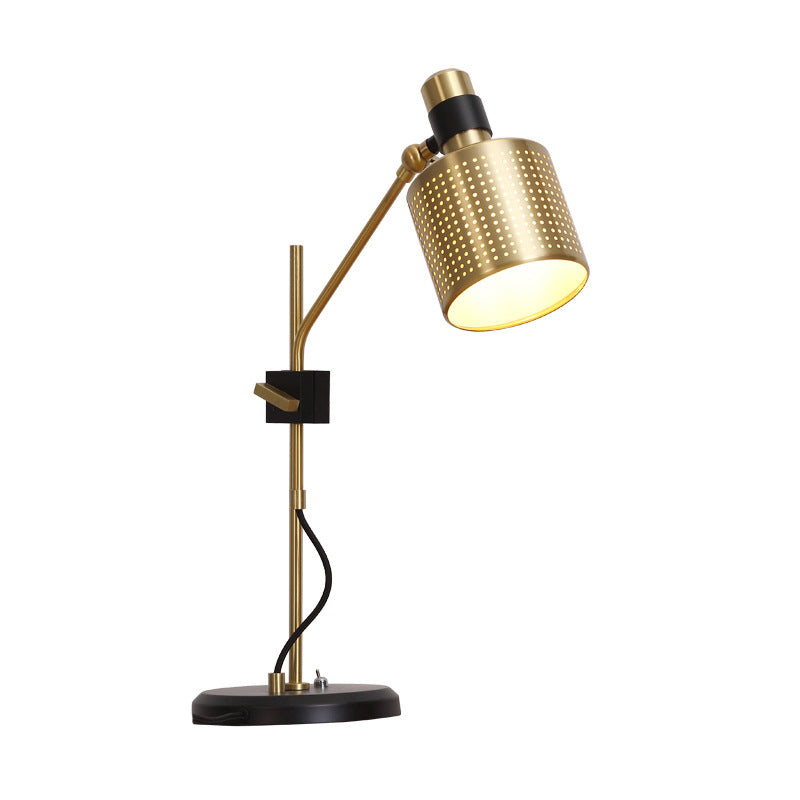 Holle woonkamer tafel licht metaal 1 kop minimalisme nachtkastje verlichting in goud