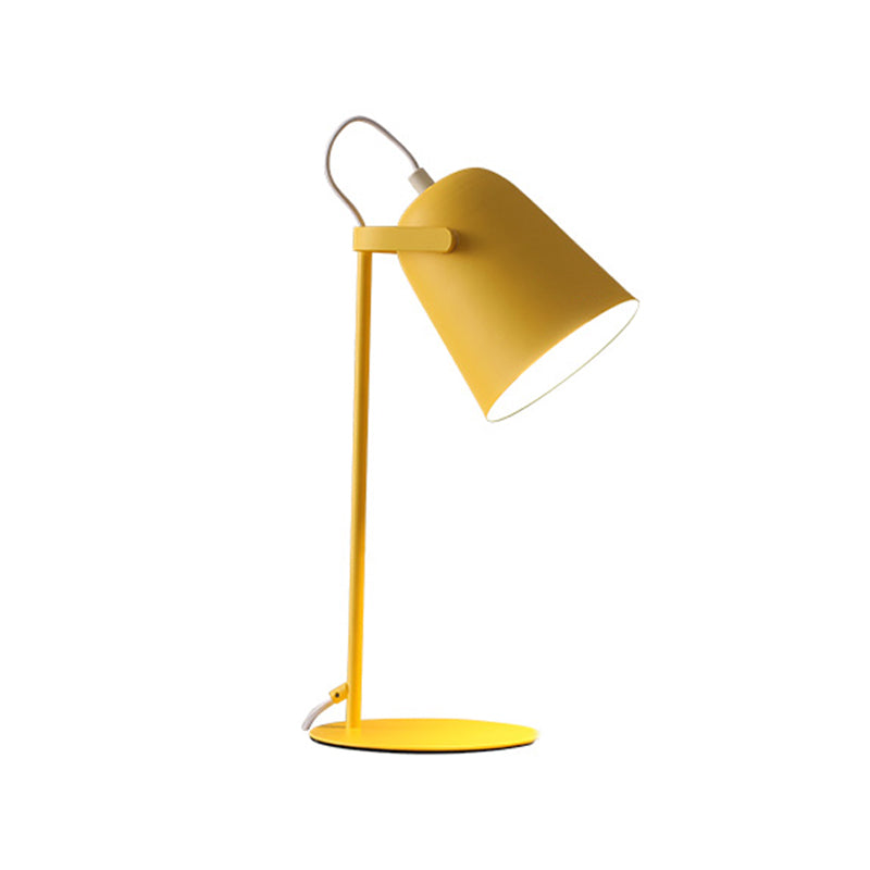 Cone 1 Light Nightstand Lamp Contemporary Metal Night Table Lamps for Bedroom