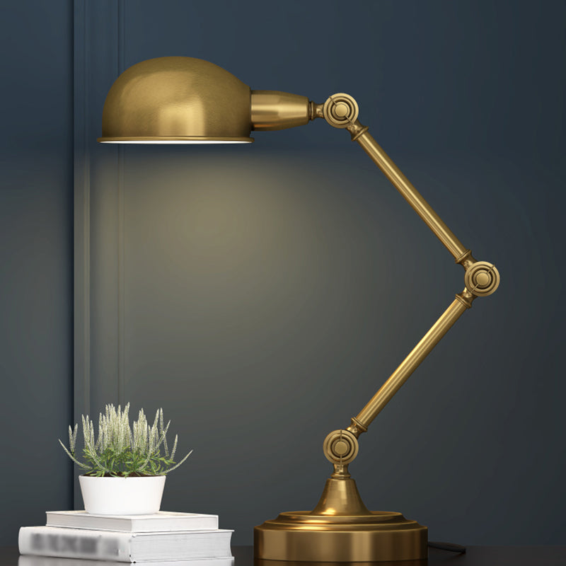 Dome 1 Light Nightstand Lamp Mid Century Metal Night Table Lamps