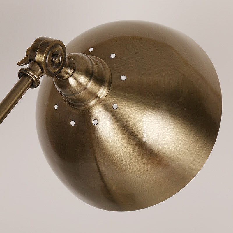 Dome 1 Light Table Lamp Mid Century Metal Night Table Lamps for Bedroom