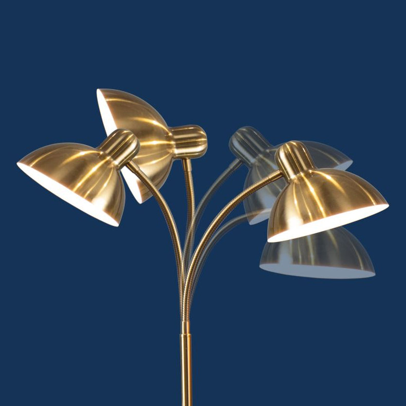 Dome 1 Light Table Lamp Mid Century Modern Metal Night Table Lamps for Study Room