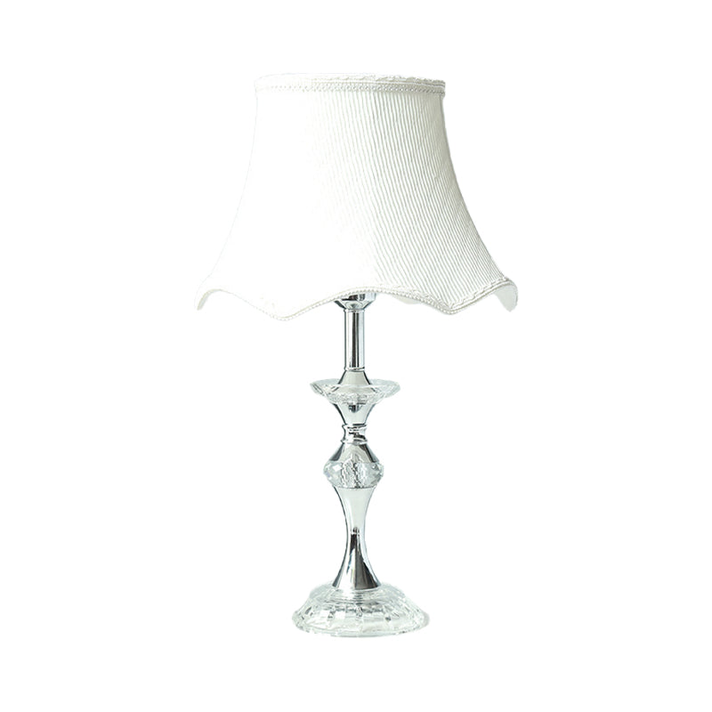 1 hoofd eetkamer tafel licht modern witte kleine bureaubriek met bel -stofschaduw