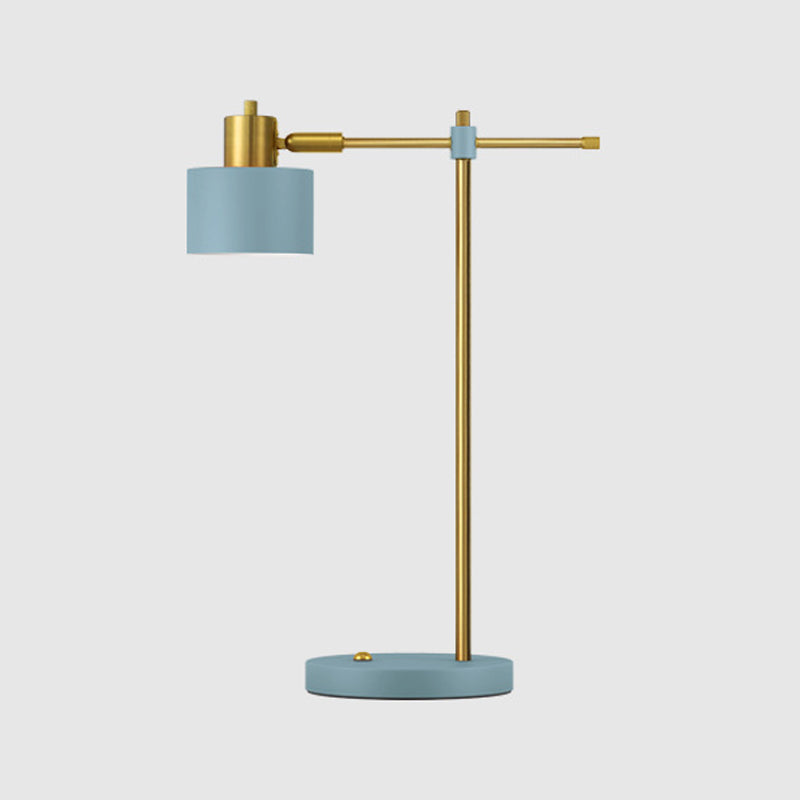 Lampade da comodino moderne in metallo con lampada da tavolo a 1 luce per camera da letto
