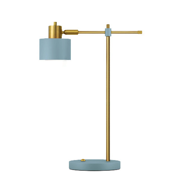 Lampade da comodino moderne in metallo con lampada da tavolo a 1 luce per camera da letto