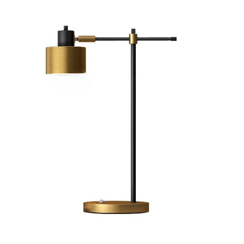 Lampade da comodino moderne in metallo con lampada da tavolo a 1 luce per camera da letto
