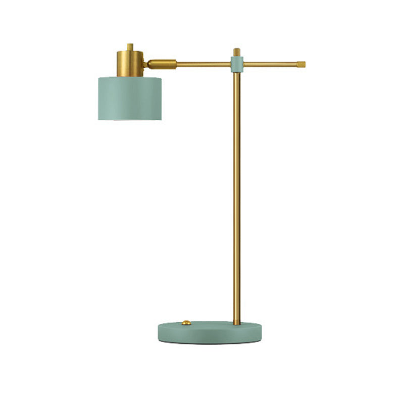 Lampade da comodino moderne in metallo con lampada da tavolo a 1 luce per camera da letto