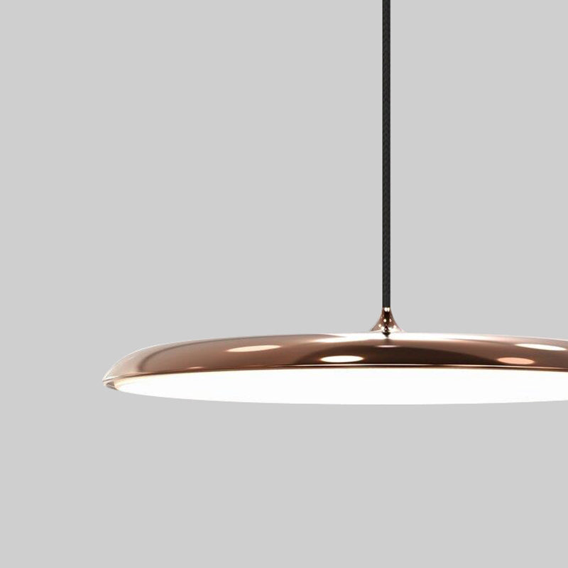 Electroplate Metal LED Hanging Lamp in Modern Style Acrylic Circular Pendant Light for Dining Room