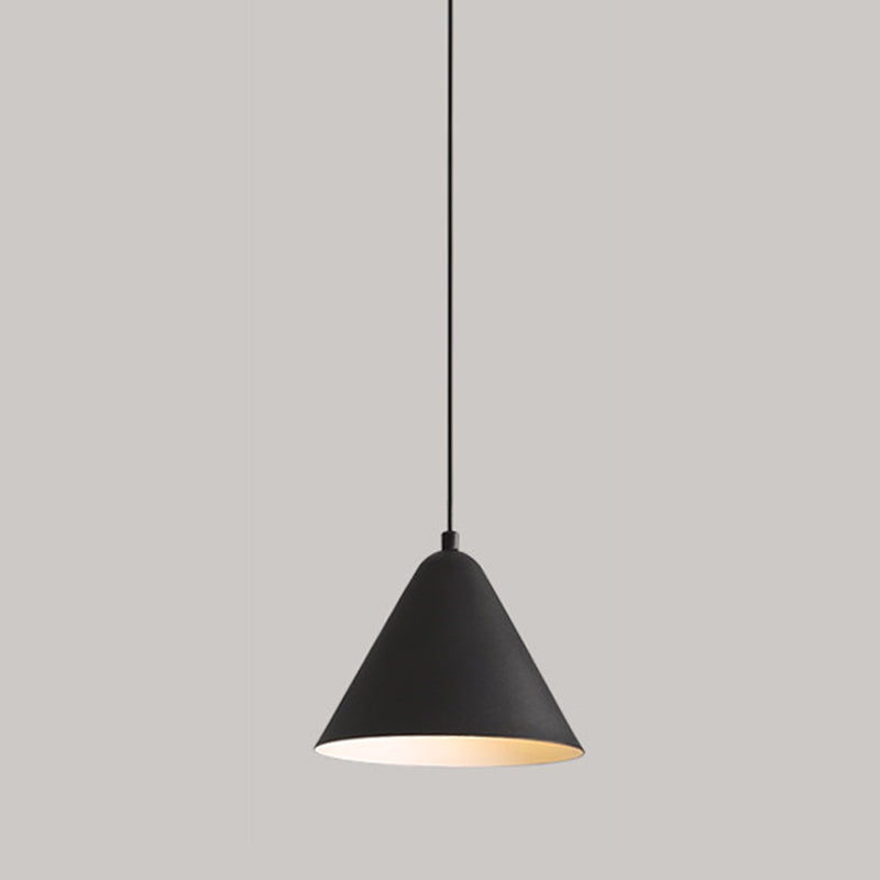 Moderne creatieve kegel hanger licht smeedijzeren macaron hangende lamp voor eetkamer