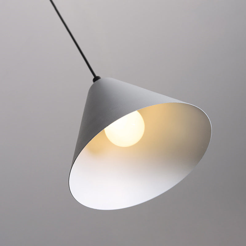 Moderne creatieve kegel hanger licht smeedijzeren macaron hangende lamp voor eetkamer