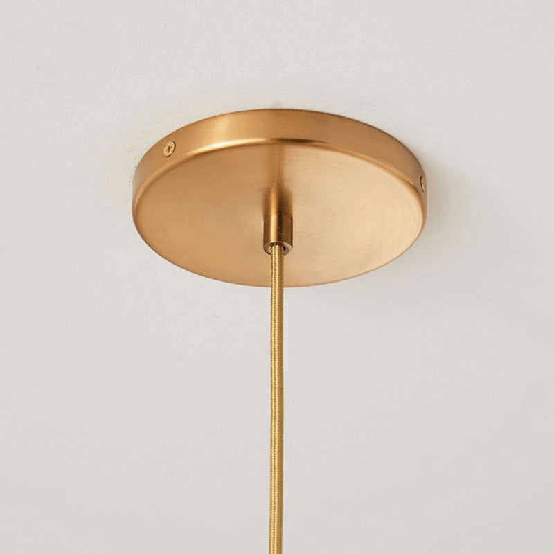 Lakte enkele hanglamp in moderne creatieve stijl glazen geometrische hanglamp