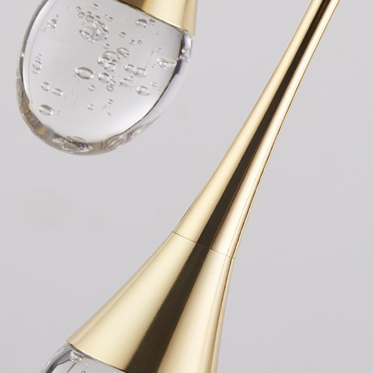 Aluminium LED hanglamp in moderne luxe stijl kristal traanhanglamp voor slaapkamer