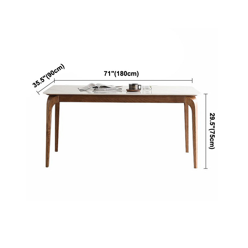 Mesa de madera maciza Mesa Moderna Moderna Mesa Rectangular Sinterizada para comedor para comedor