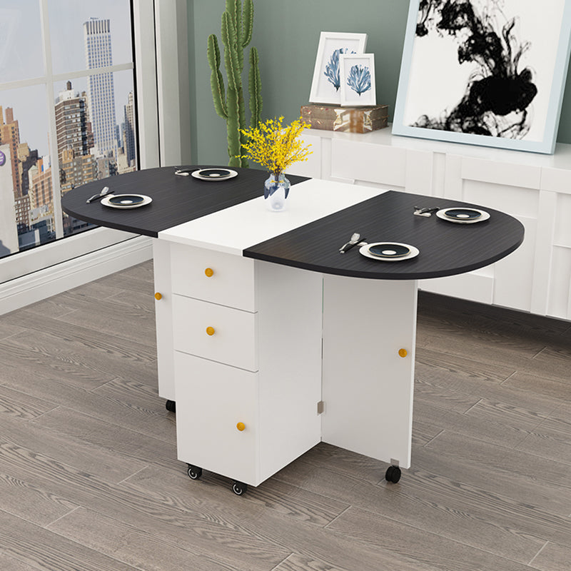 Mesa interior moderna de mediados de siglo de madera, mesa superior de madera fabricada para comedor