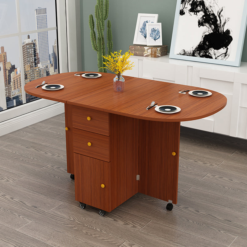 Mesa interior moderna de mediados de siglo de madera, mesa superior de madera fabricada para comedor