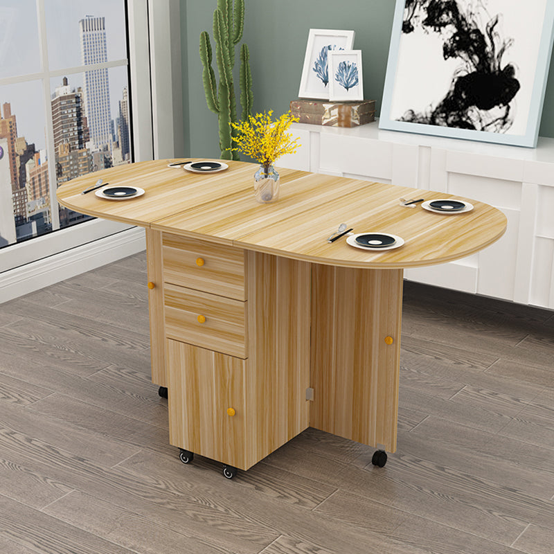 Mesa interior moderna de mediados de siglo de madera, mesa superior de madera fabricada para comedor