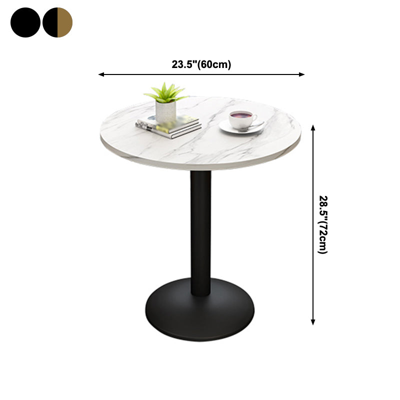 Traditionele luxe eettafel Round Stone eettafel, 23,6 "L x 23.6" W x 29.1 "H