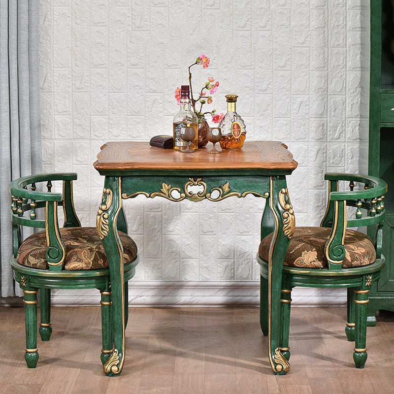 Solid Wood 4-foot Dining Table Midcentury Style Furniture for Indoor