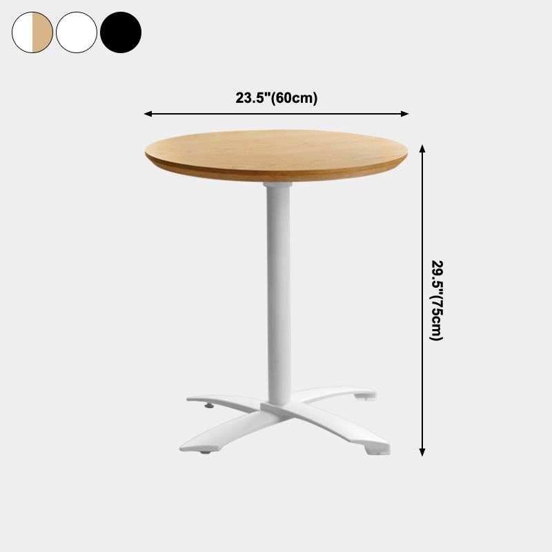 Tavolo da pranzo in legno solido rotondo Simplicity Style Dining Room Collection per interno
