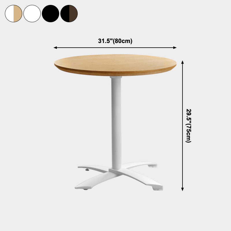Tavolo da pranzo in legno solido rotondo Simplicity Style Dining Room Collection per interno