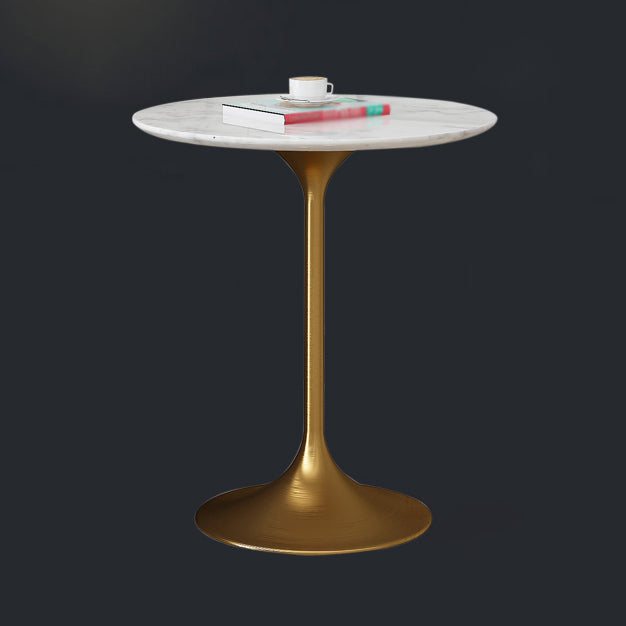 Round Tulip Base Dining Table Traditional Luxury Stone Furniture for Dining Room