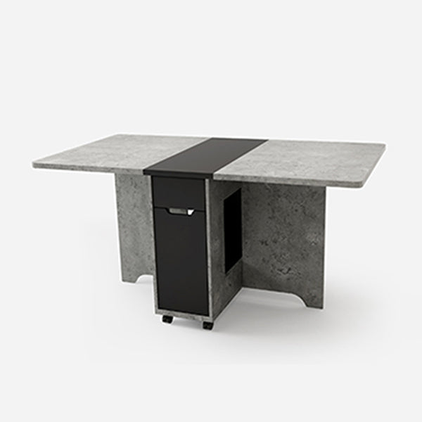 Mesa de comedor de pedestal de comedor moderno de mediados de siglo para la cena de cocina en casa