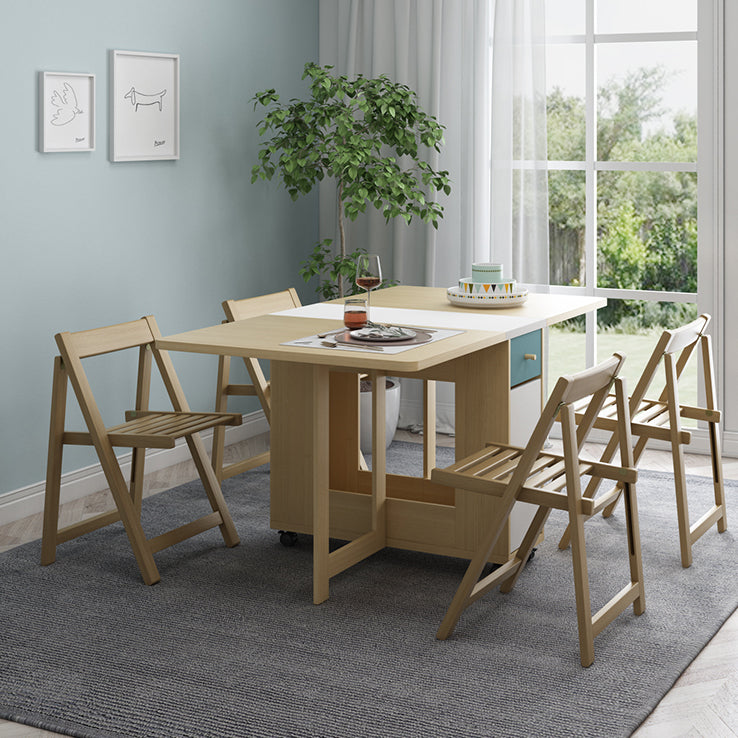Mesa de comedor de pedestal de comedor moderno de mediados de siglo para la cena de cocina en casa