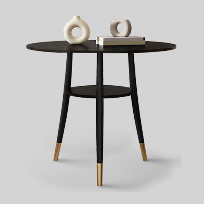 Traditional Luxury Style Dining Table Round Sintered Stone Table for Dining Room