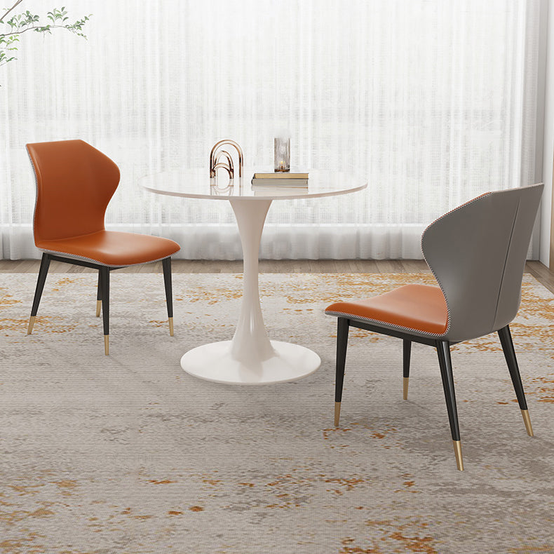 Traditional Luxury Style Dining Table Round Sintered Stone Table for Dining Room