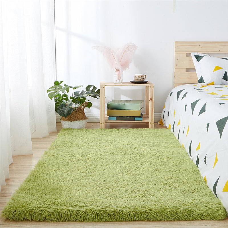 Tappeto per area di colore solido chic tappeto motato moquette tappeto non slip per camera da letto