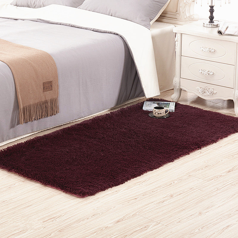 Tappeto per area di colore solido chic tappeto motato moquette tappeto non slip per camera da letto