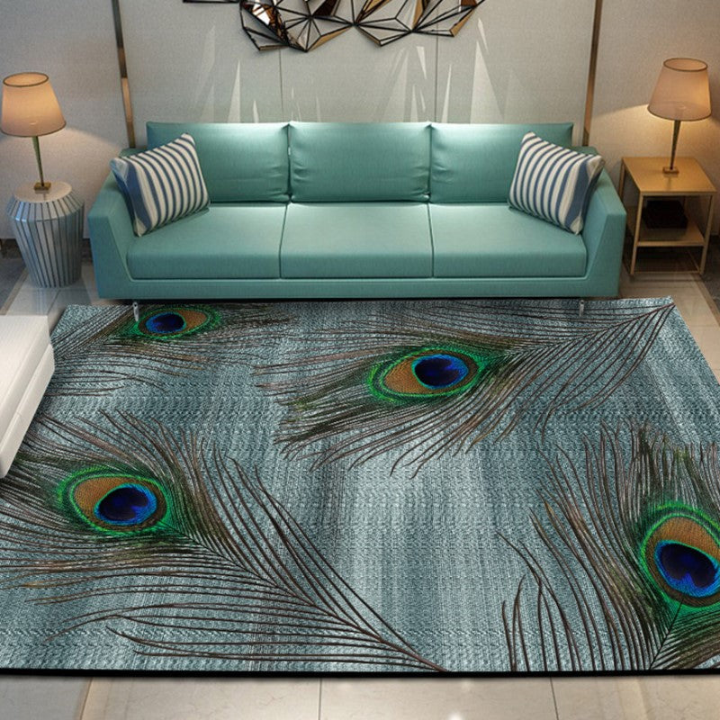 Fancy Modern Carpet Animals Pattern Polyester Area Rug Non-Slip Backing Rug for Home Decor