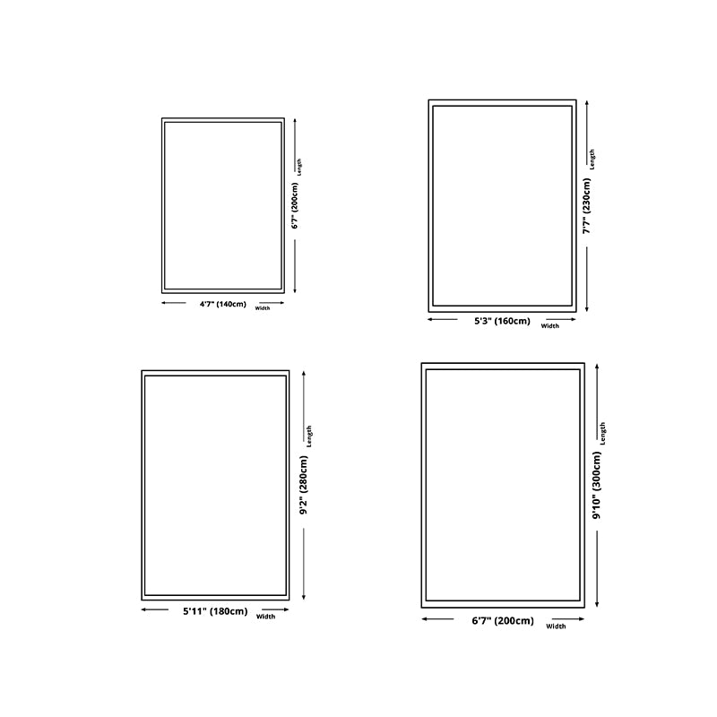 Contemporary Washable Carpet Abstract Pattern Rug Stain Resistant Polyester Area Rug for Living Room