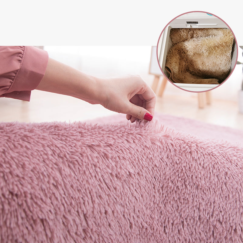 Tendy Shag Area Tapis Simplicity Plain Intérieur tapis intérieur Polyester Anti-Slip Backing Tapis pour décoration intérieure