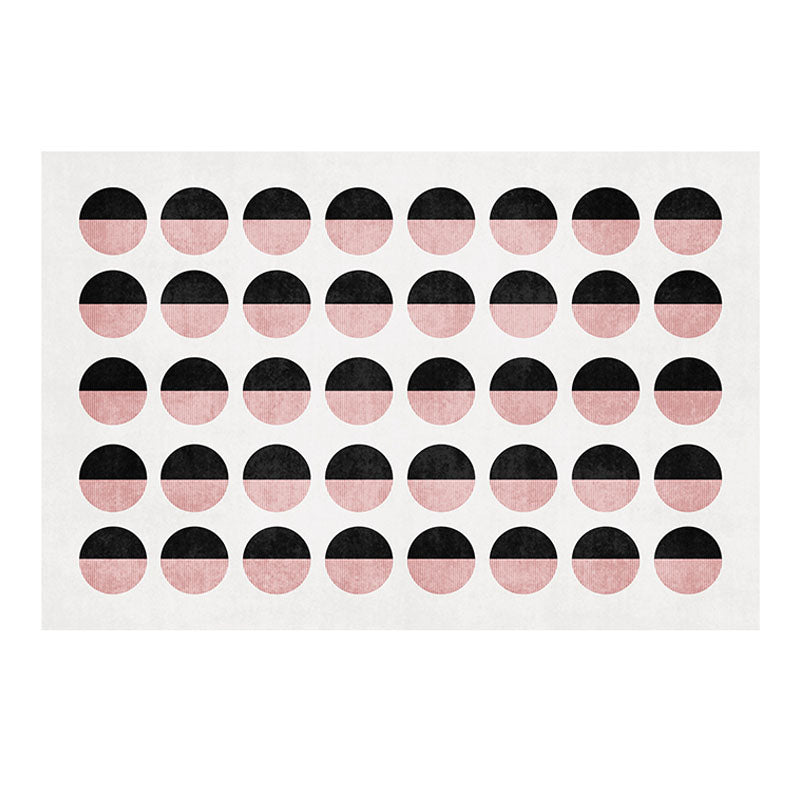 Green Living Room Area Rug Plaid Pattern Polyester Area Carpet Non-Slip Backing Rug