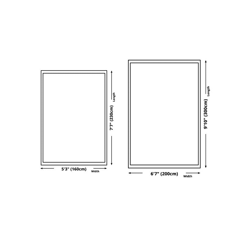 Green Living Room Area Rug Plaid Pattern Polyester Area Carpet Non-Slip Backing Rug